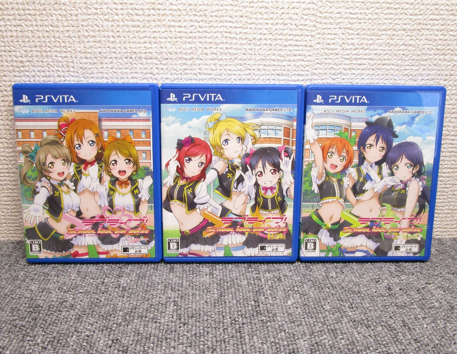 PS Vita Love Live School Idol Paradise Vol.1-3 game set Japan