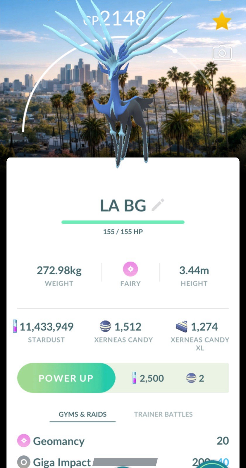 Pokemon Non Shiny Xerneas Los Angeles Go Registered Only