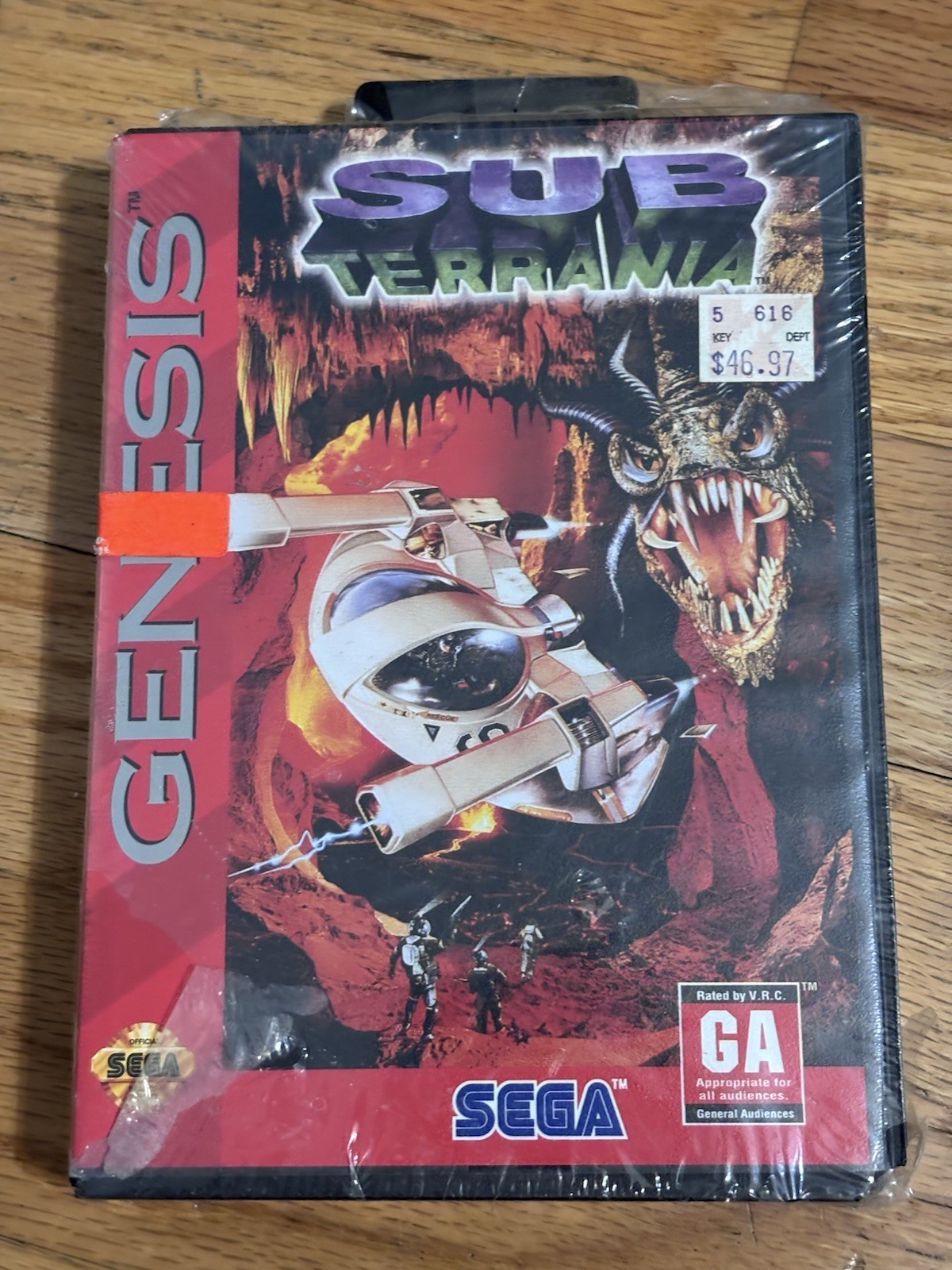 Sub Terrania Sega Genesis Brand New Sealed Old Kmart Stock See Pics