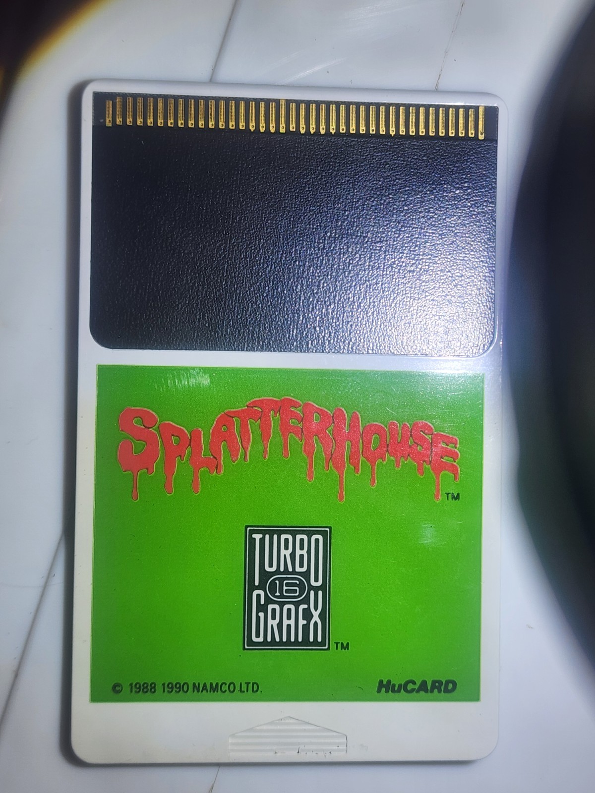 Splatterhouse! TurboGrafx 16 HuCard Game Tested Working Kept In Mint Condition
