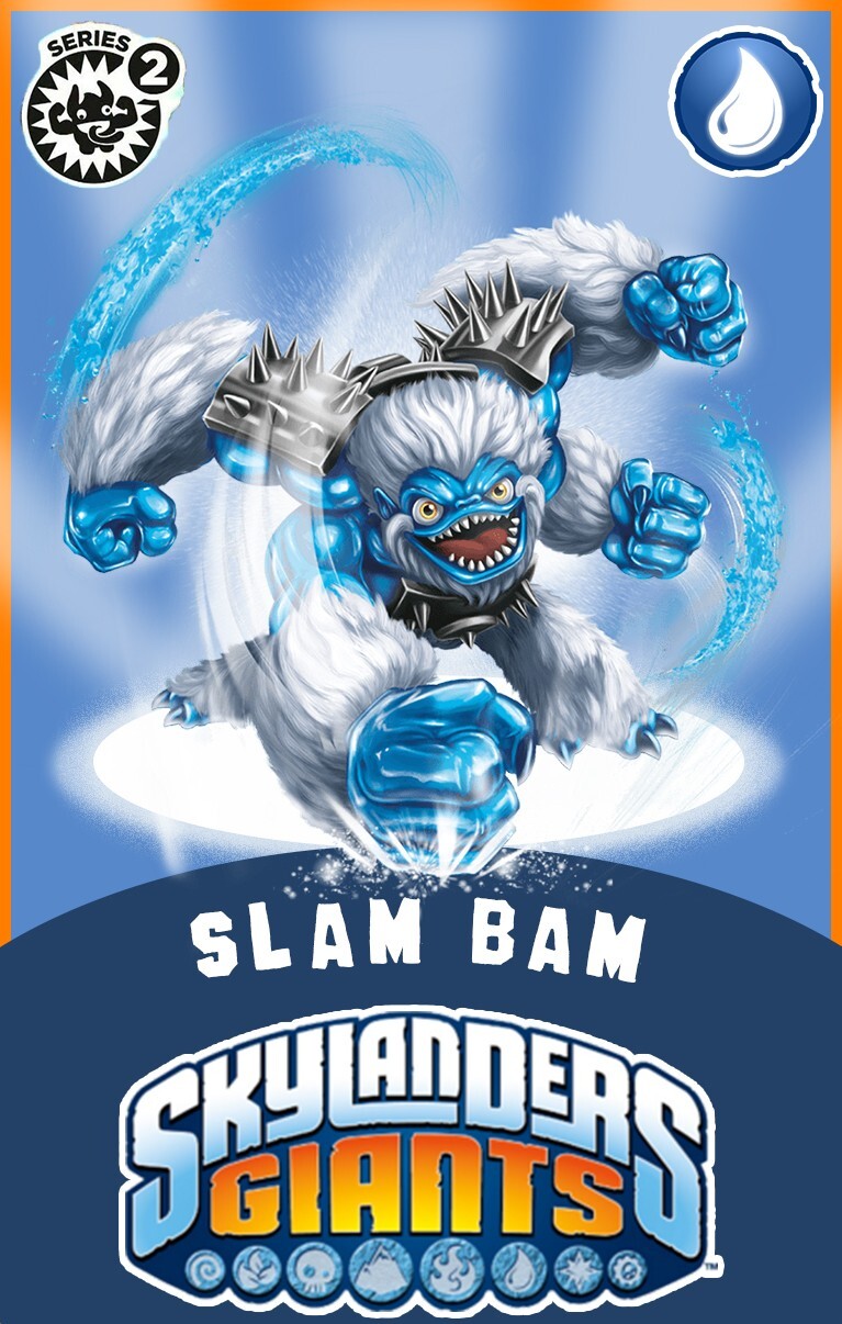 Skylanders Giants Slam Bam NFC Card FREE SHIPPING