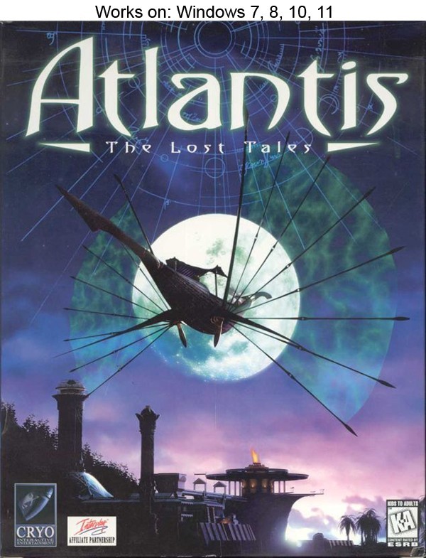 Atlantis: The Lost Tales PC Game 1997 Cryo Interactive Windows 10 11