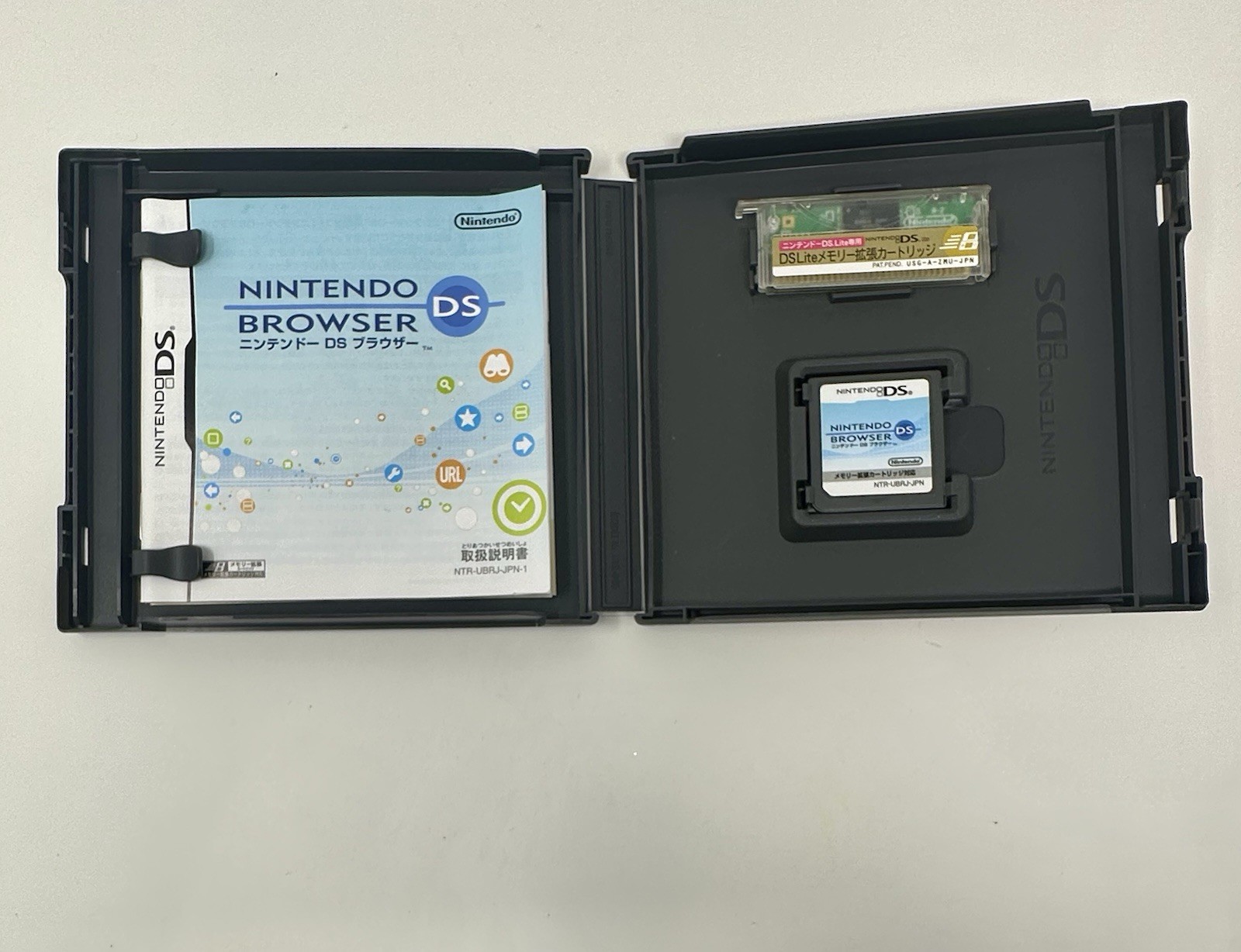 Nintendo DS Internet Browser Cartridge Memory Expansion Pak & Manual Used JPN