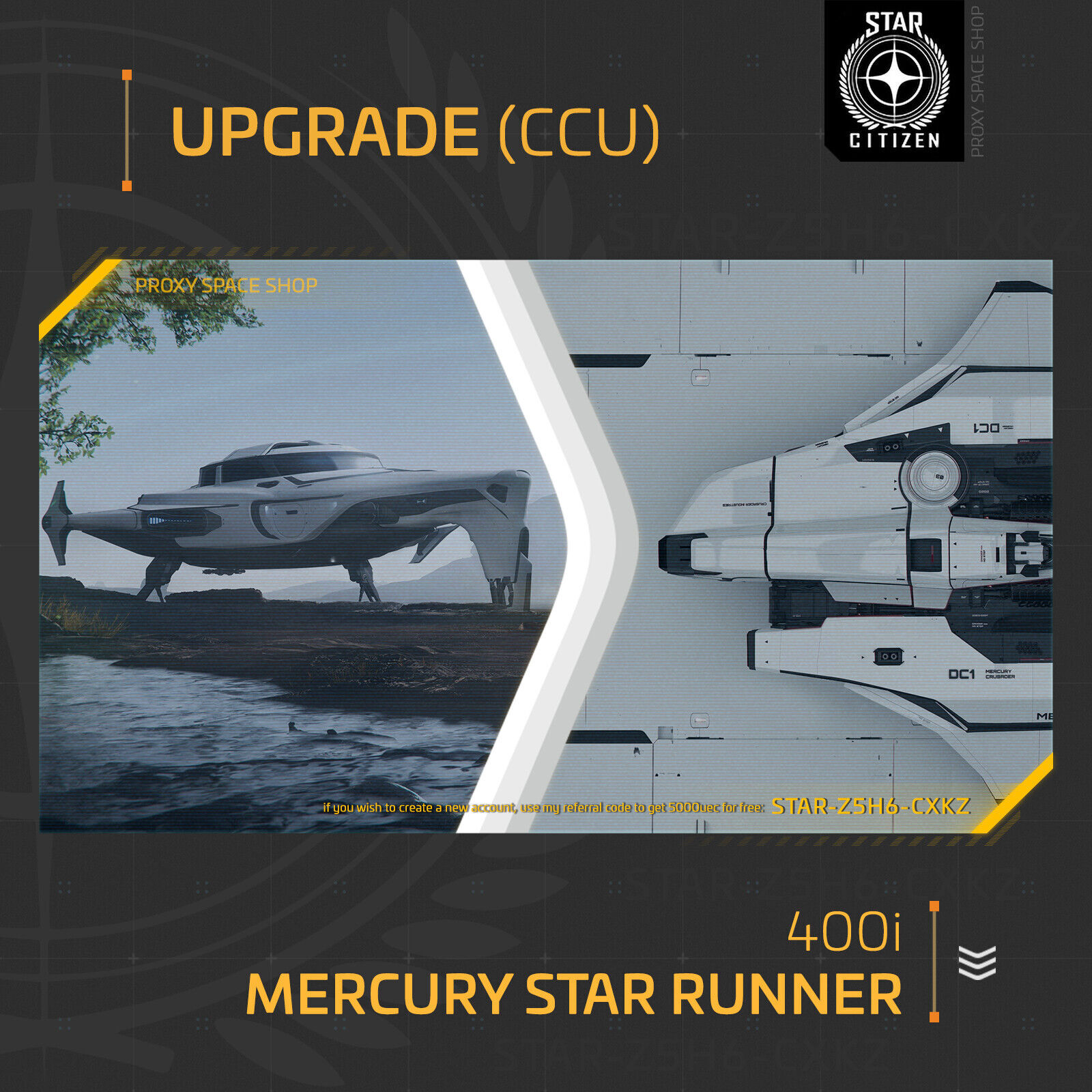 Star Citizen – CRUSADER MERCURY – UPGRADE – (CCU)