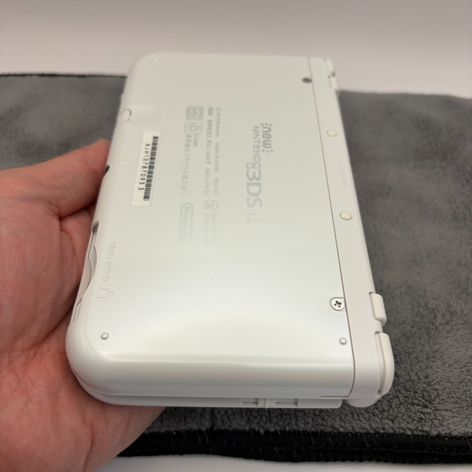 【Near Mint】TOP IPS Nintendo New 3DS LL XL Pearl White Handheld Game Console