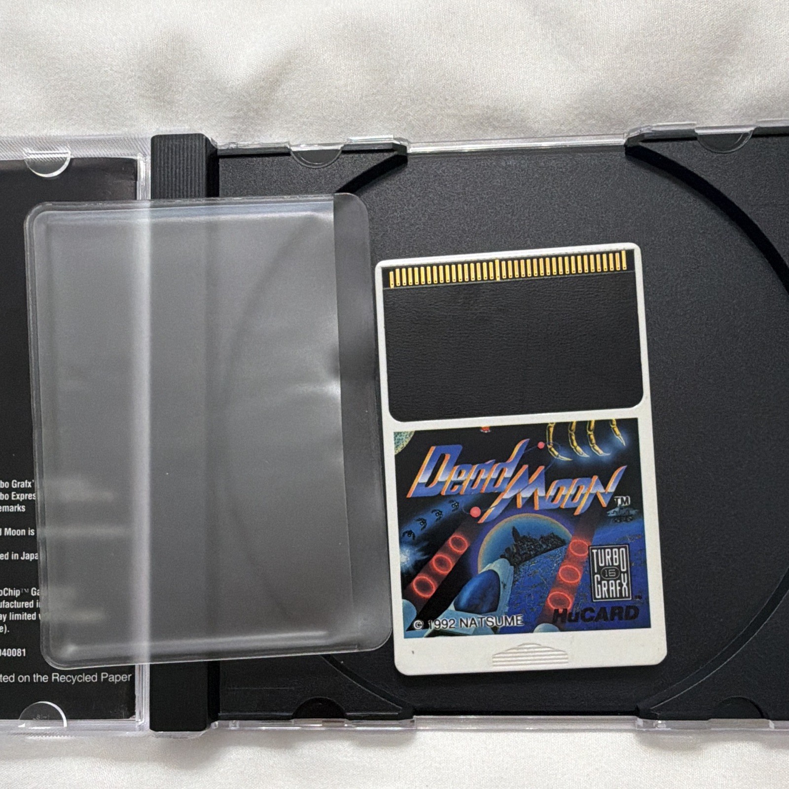 Natsume Dead Moon TurboGrafx-16 HuCARD Shooter 1992 Manual Included