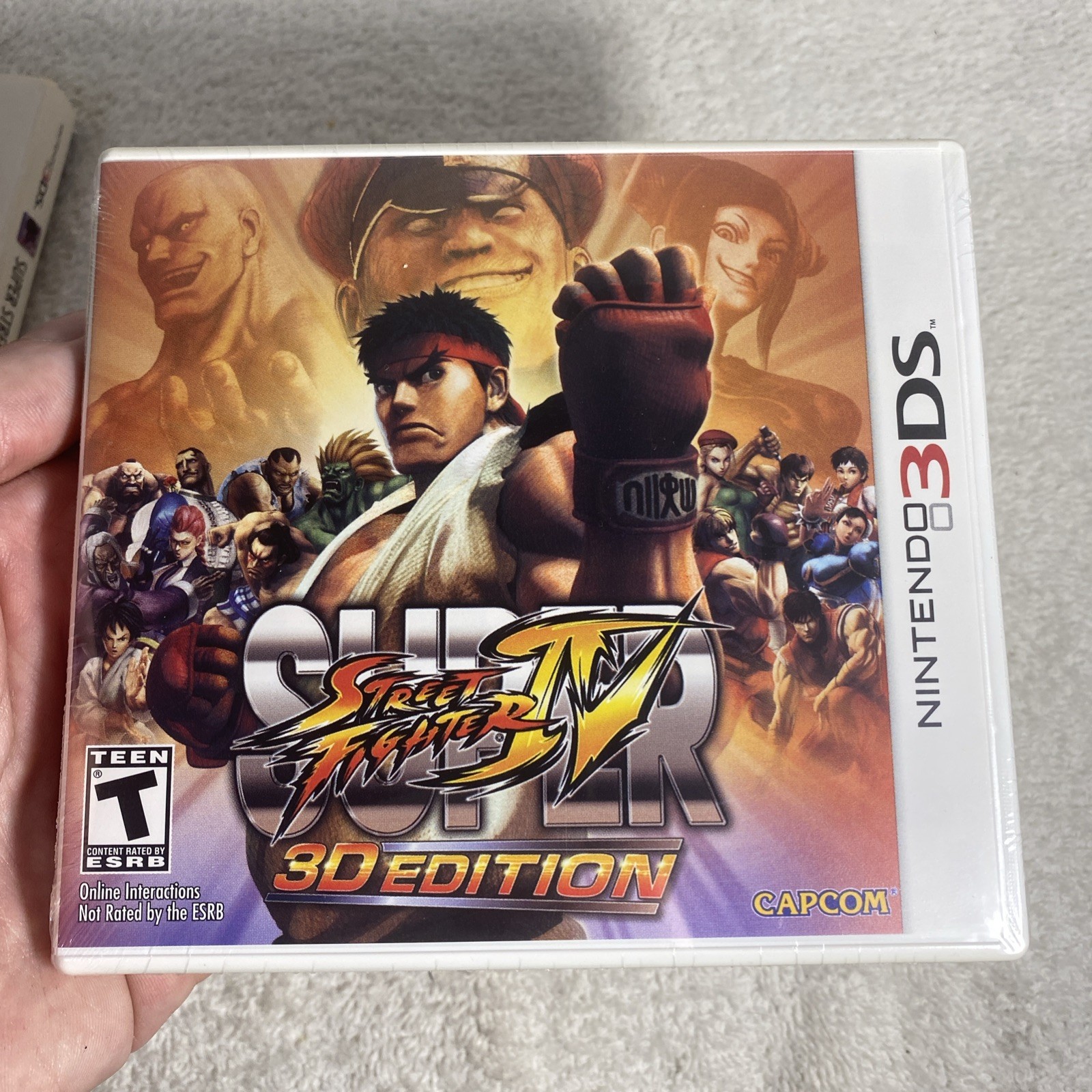 Super Street Fighter IV 3D Edition Nintendo 3DS Lenticular Slipcover New Sealed