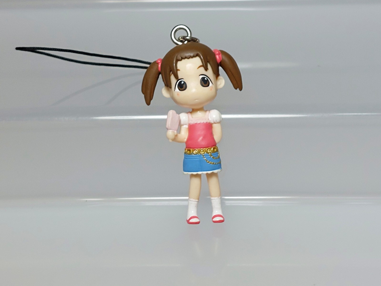 Ichigo Mashimaro Matsuoka Miu (Blue Skirt) Figure Strap Bandai T05 1.8in