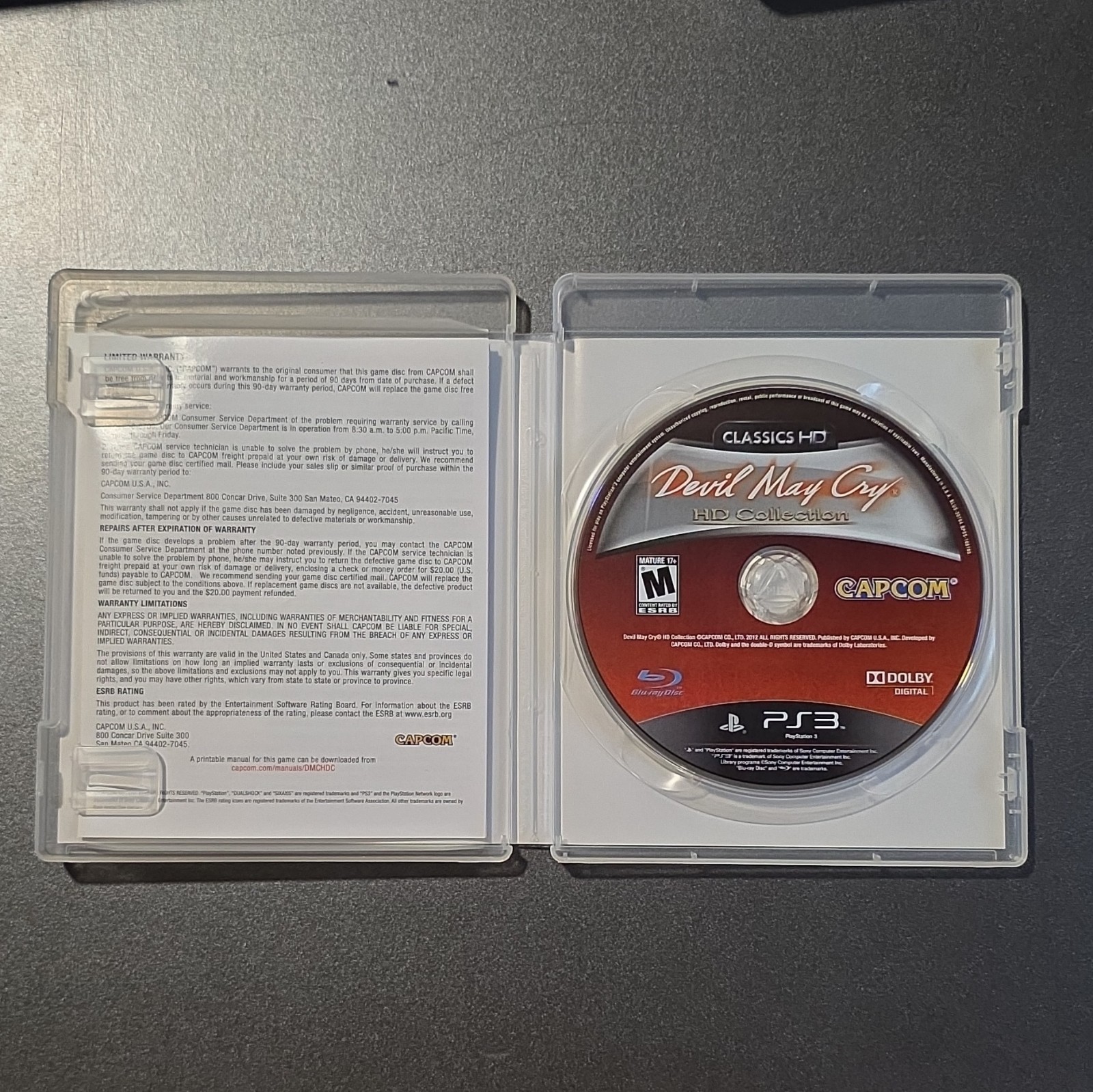 Capcom Devil May Cry HD Collection Classics HD M Hack and Slash NTSC-U/C PS3
