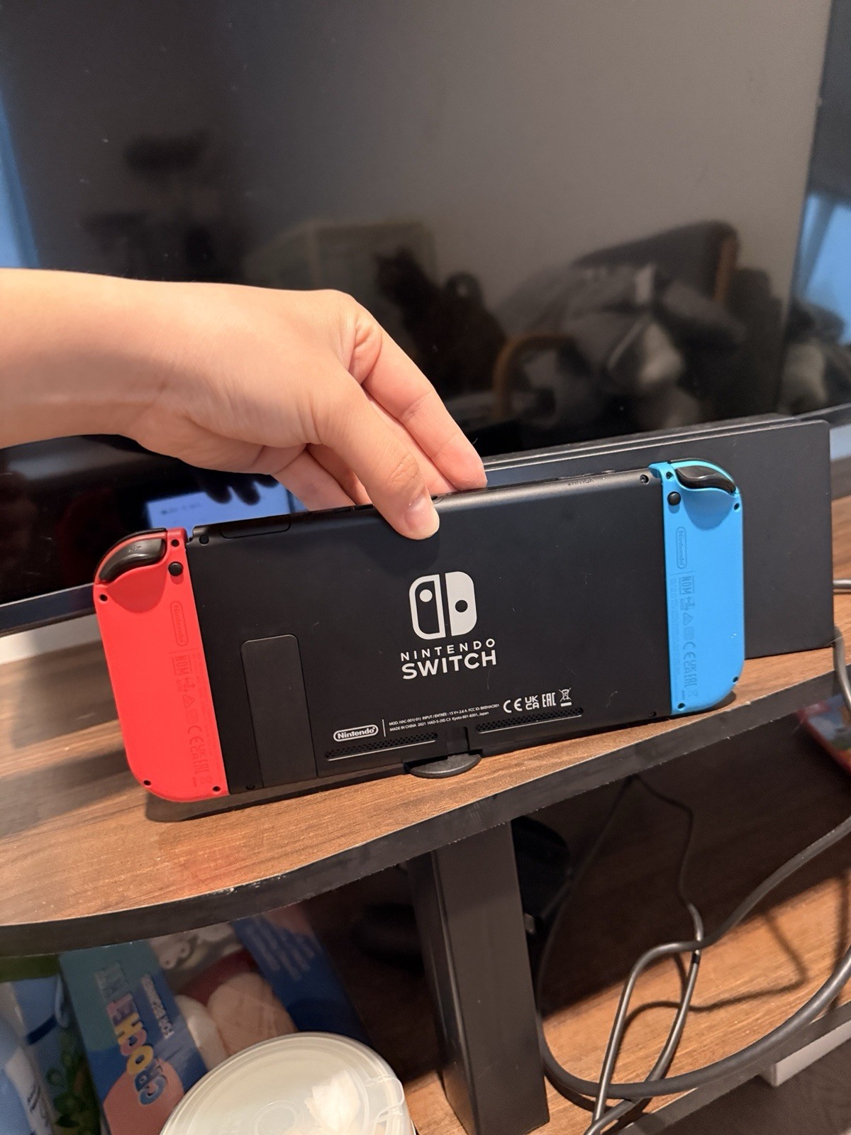 Nintendo Switch HAC-001 w/ Neon Red/Blue Joy-Con, Dock 256GB