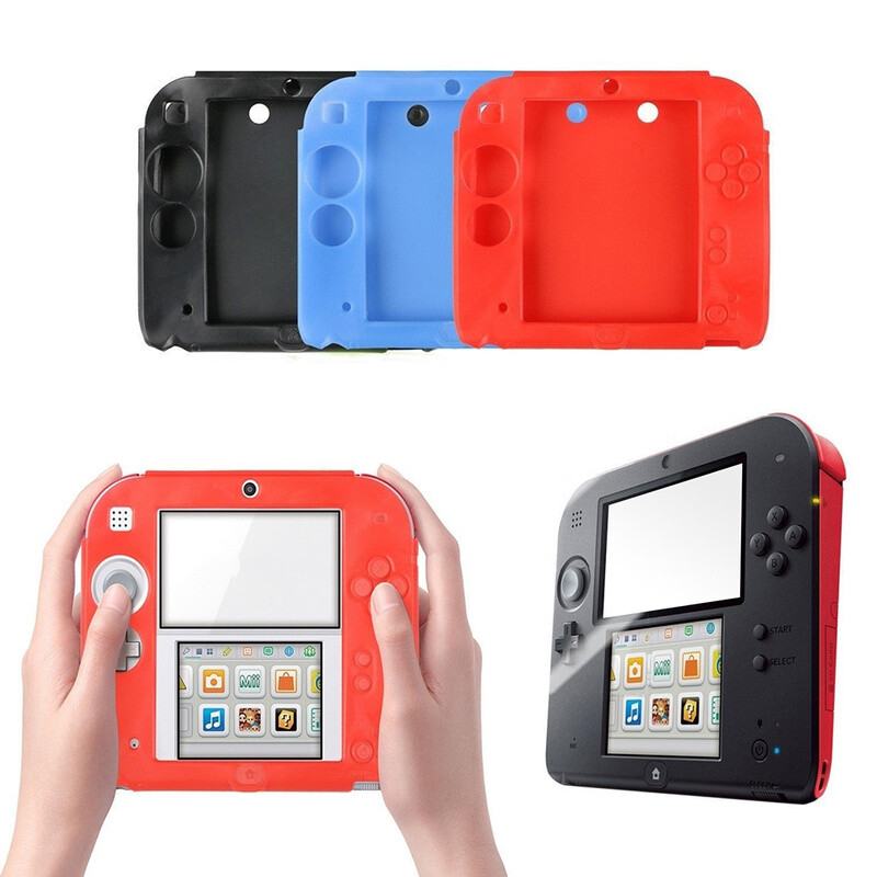 Soft Silicone Rubber Case Protective Guard Soft Gel Skin Cover for Nintendo 2DS