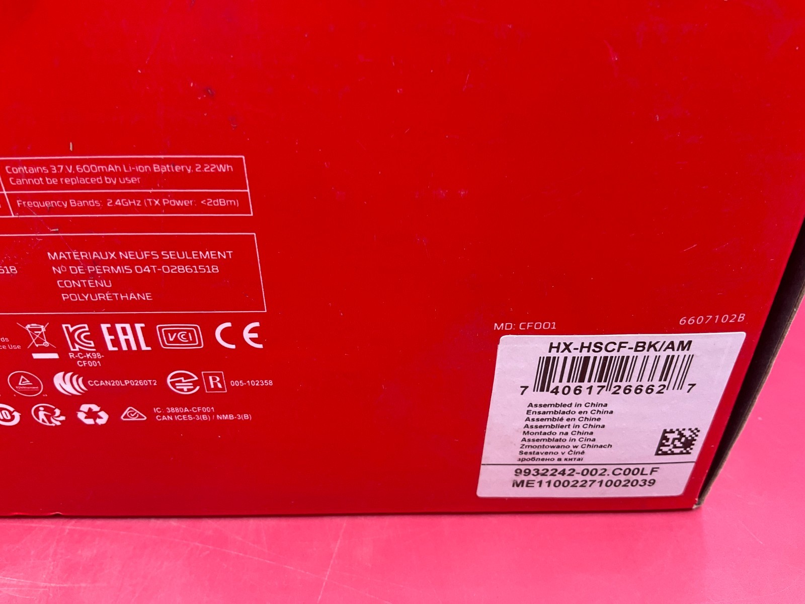 HyperX Cloud Flight Wireless Gaming Headset HX-HSCF-BK AM ✨🔥✨NEW✨🔥✨