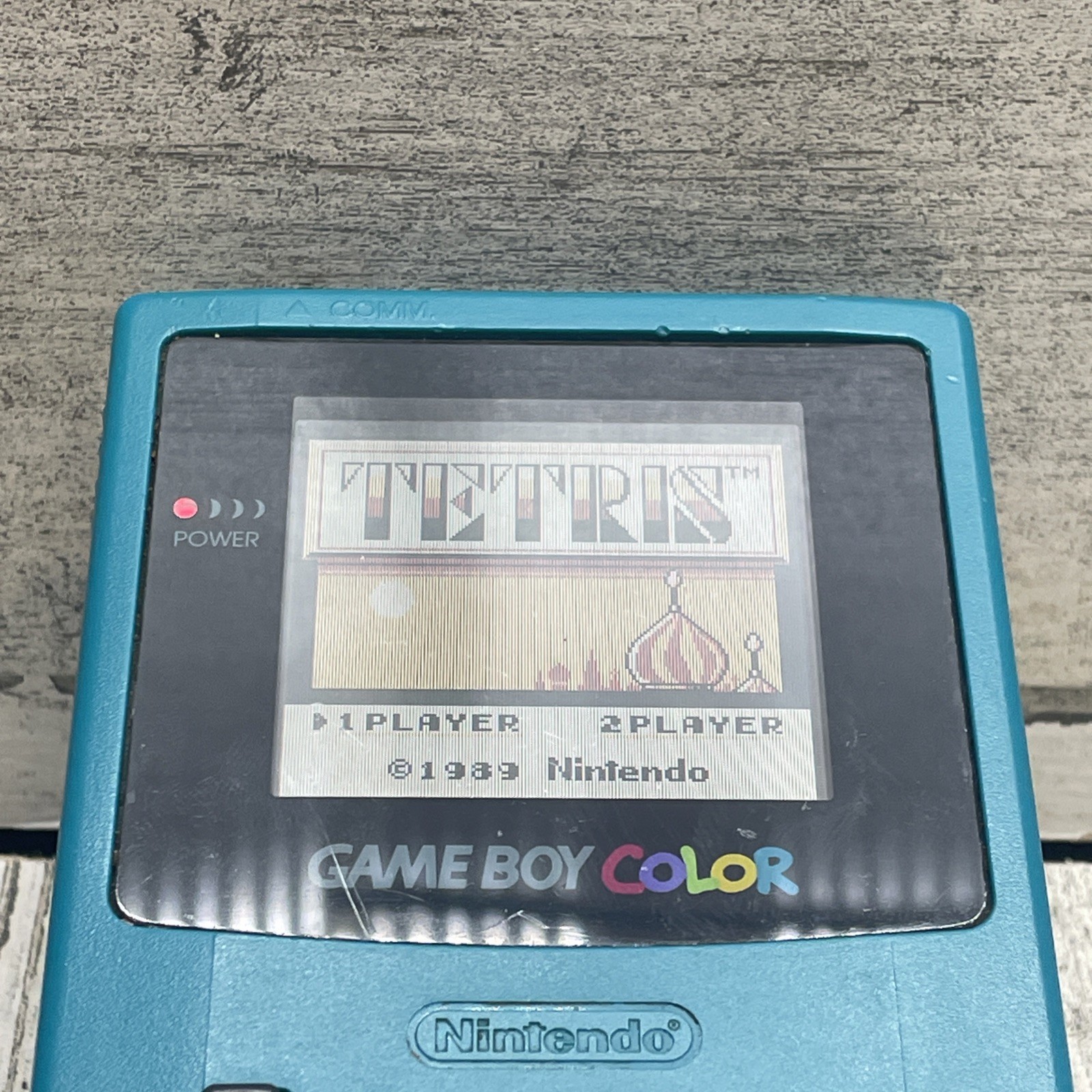 Nintendo Game Boy Color Handheld System Teal Blue CGB-001 Good Condition
