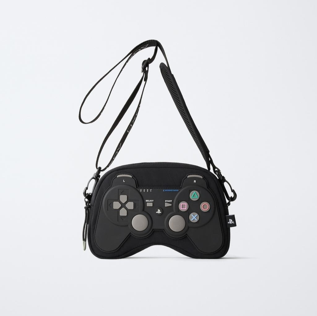 ZARA Sony PlayStation Controller Style Crossbody Bag NEW 2026 JAPAN 12 x 21 x 6