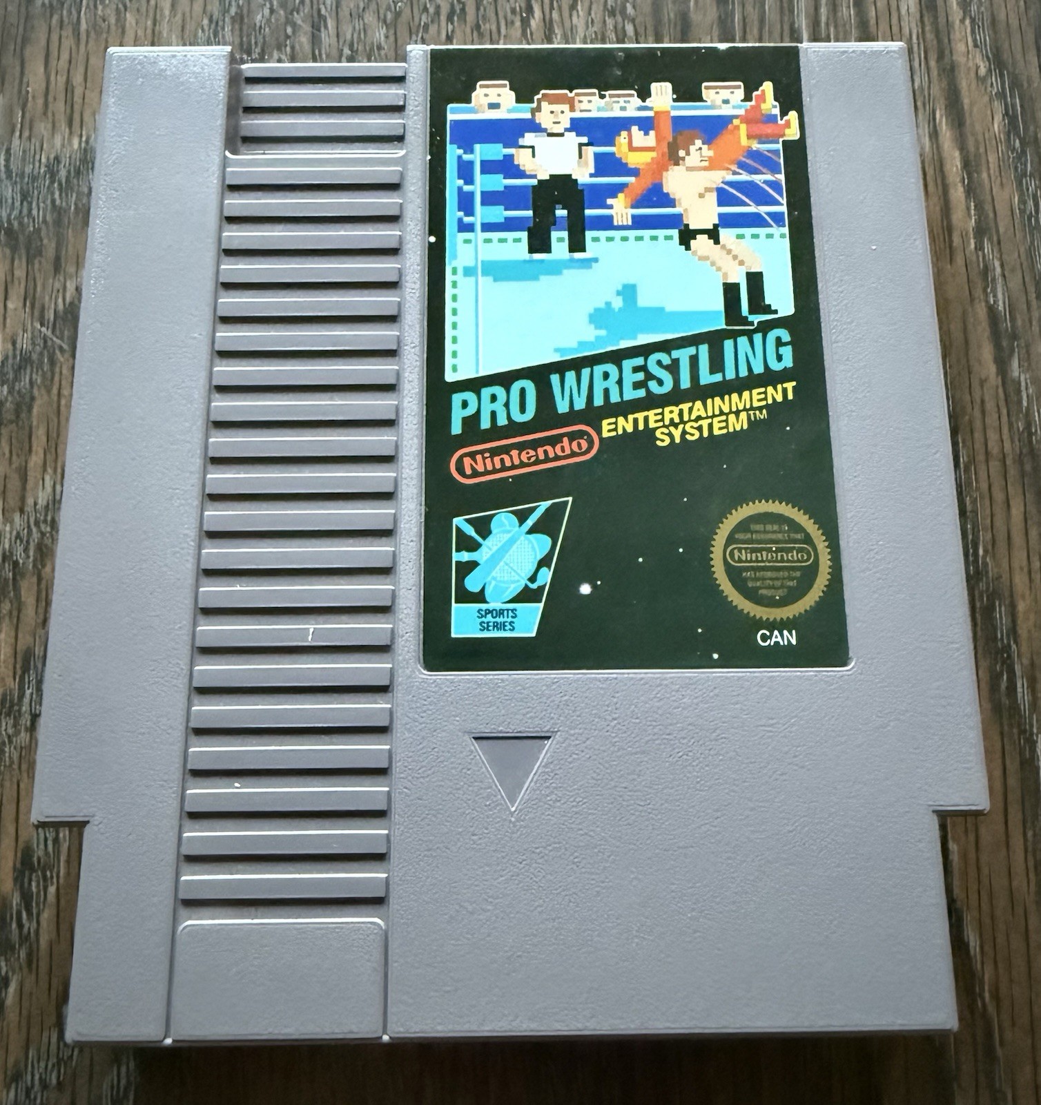 Pro Wrestling Complete in Box CIB Hangtab Canadian Version (Nintendo, NES 1987)