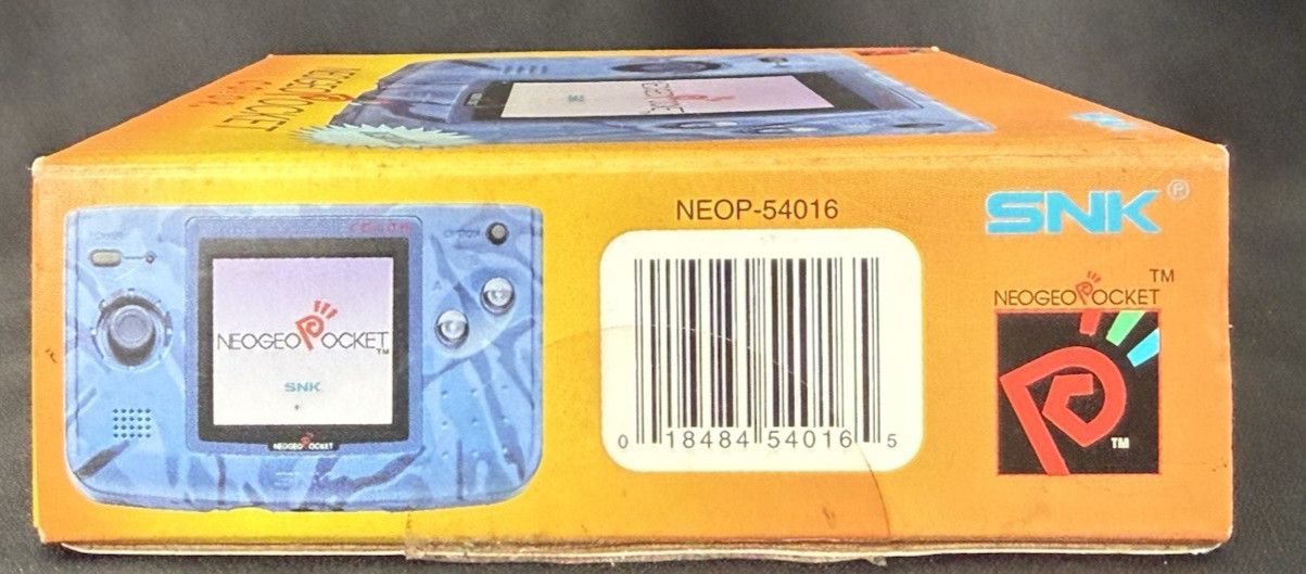 SNK Neo Geo Pocket Color Ocean Blue NEOP-54016 Console Box Manuals Tested Works
