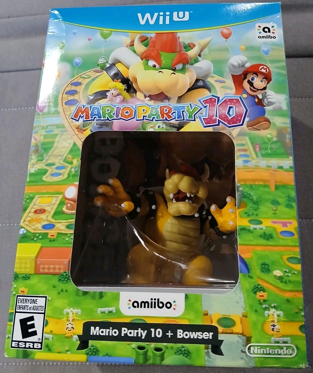 NEW Mario Party 10 w/Bowser Amiibo bundle Nintendo Wii U US version Sealed