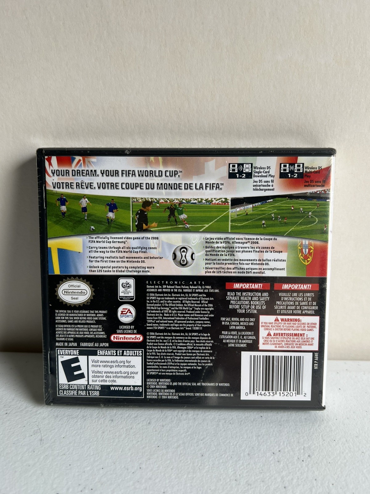 Fifa World Cup Germany 2006 Nintendo DS NEW SEALED ea sports soccer small rip