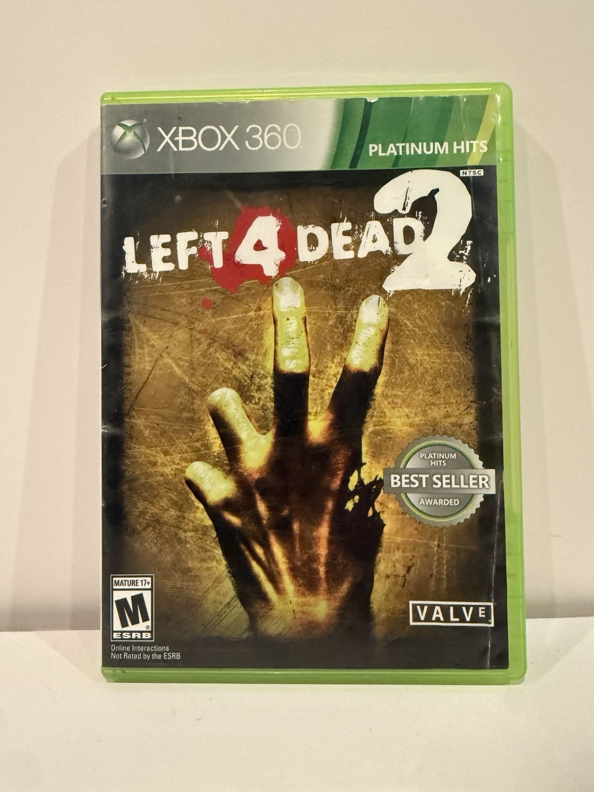 Left 4 Dead 2 Platinum Hits (Xbox 360, 2009) – Case Only – No Game