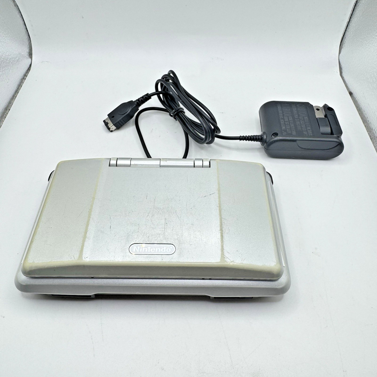 Nintendo DS Original NTR-001 Titanium Silver Handheld Console System Tested
