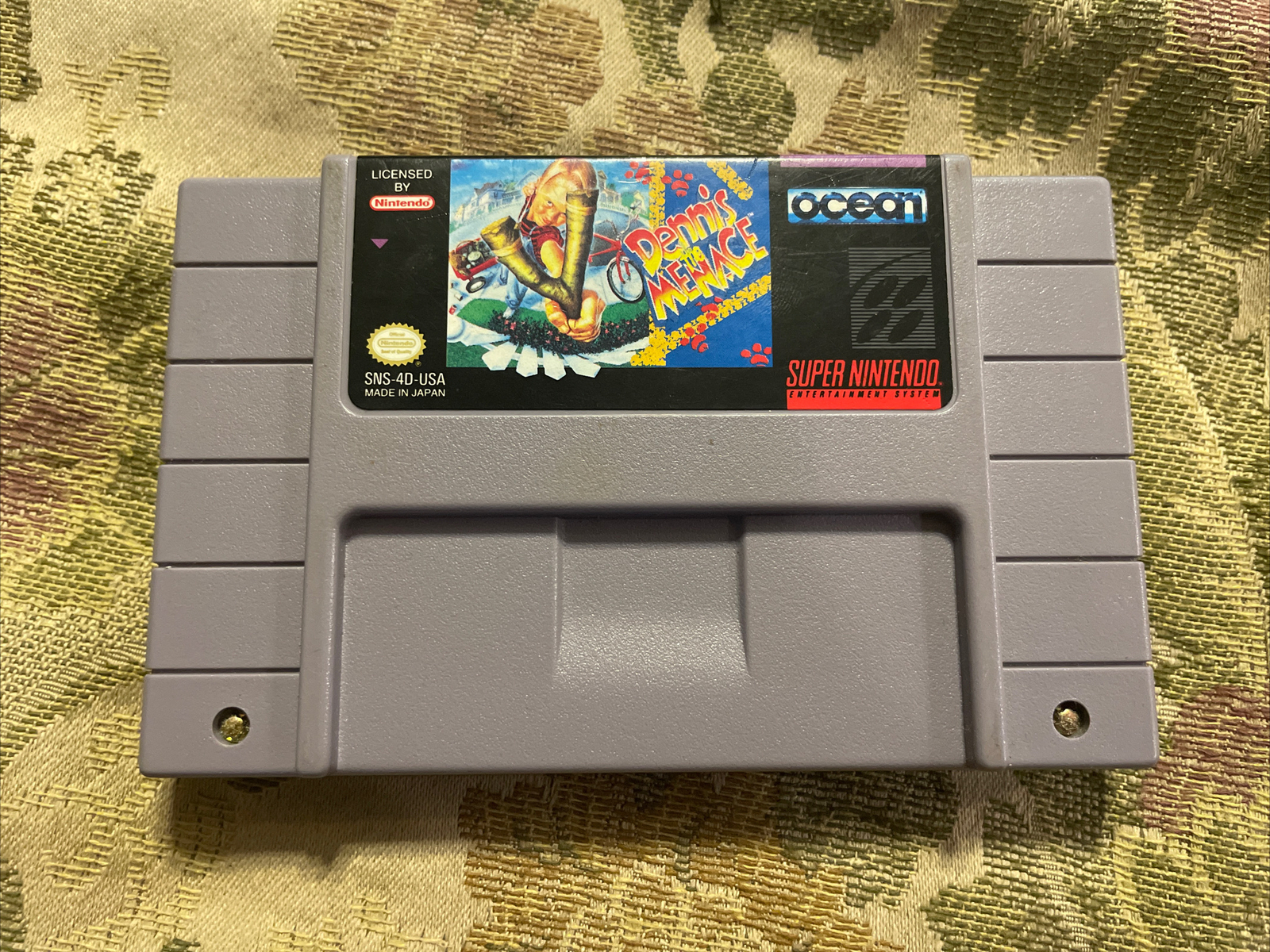 Dennis the Menace (Super Nintendo SNES, 1993) Authentic Tested !!