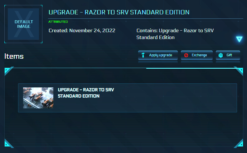 STAR CITIZEN – SHIP UPGRADE Warbond CCU