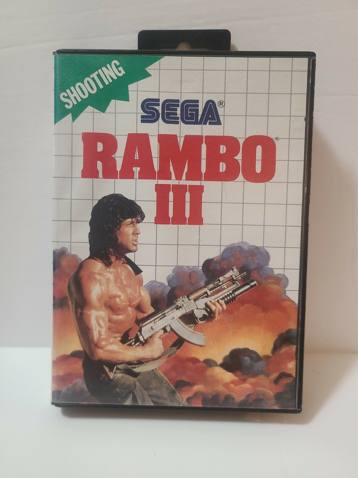 Rambo III 3 (Sega Master System, 1988) SMS Tested Works Great Case & Cart Only