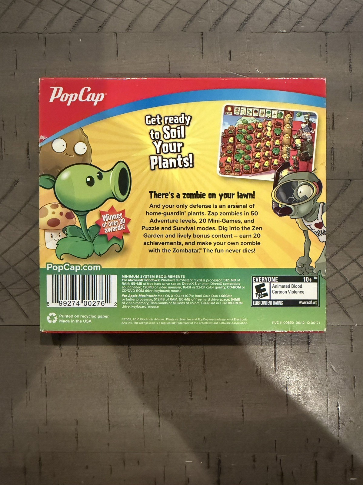 Plants vs. Zombies w/ Slipcover (PC, 2009)