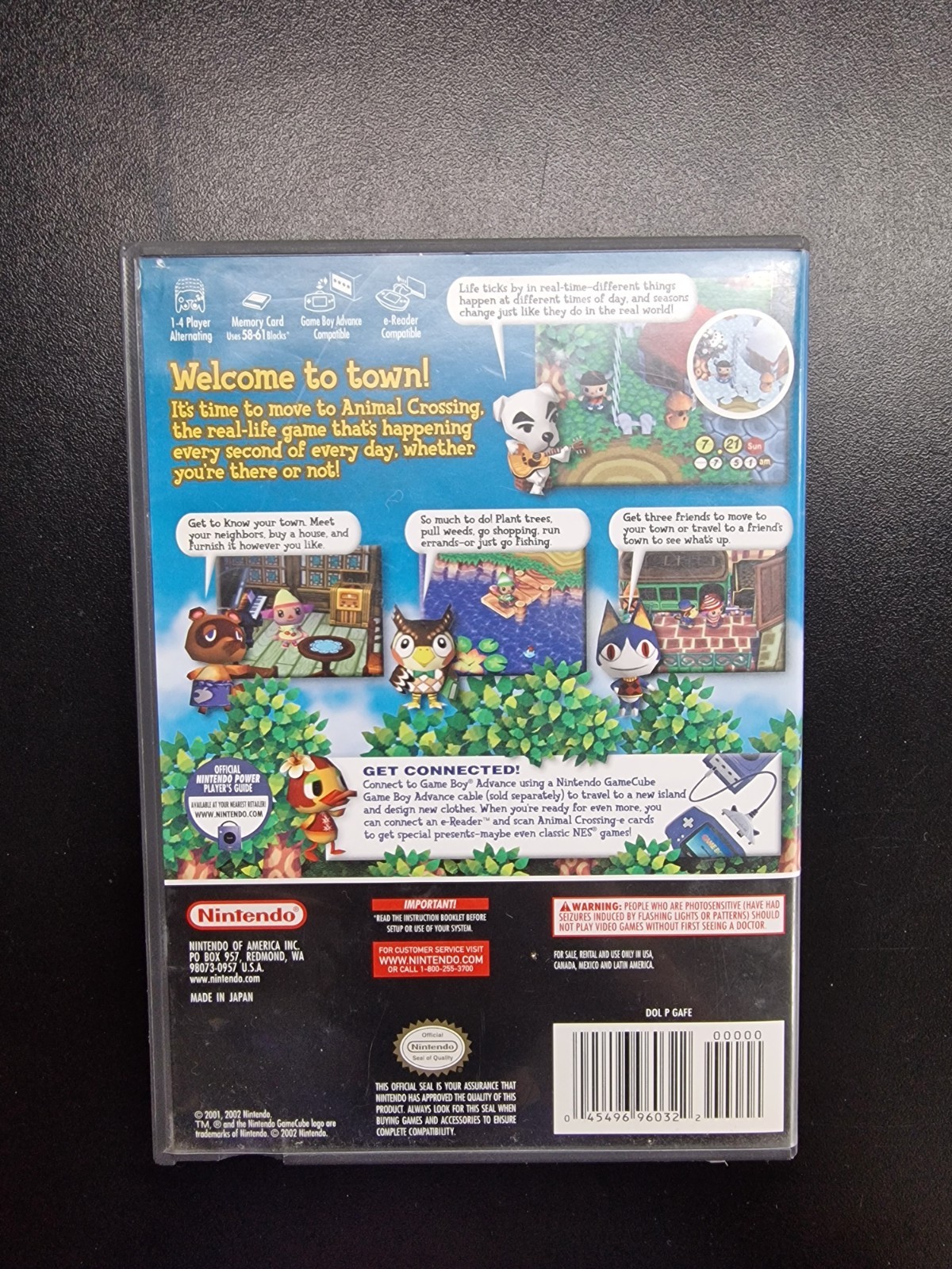 Animal Crossing (Nintendo GameCube, 2002) – with Manual, No Memory Card