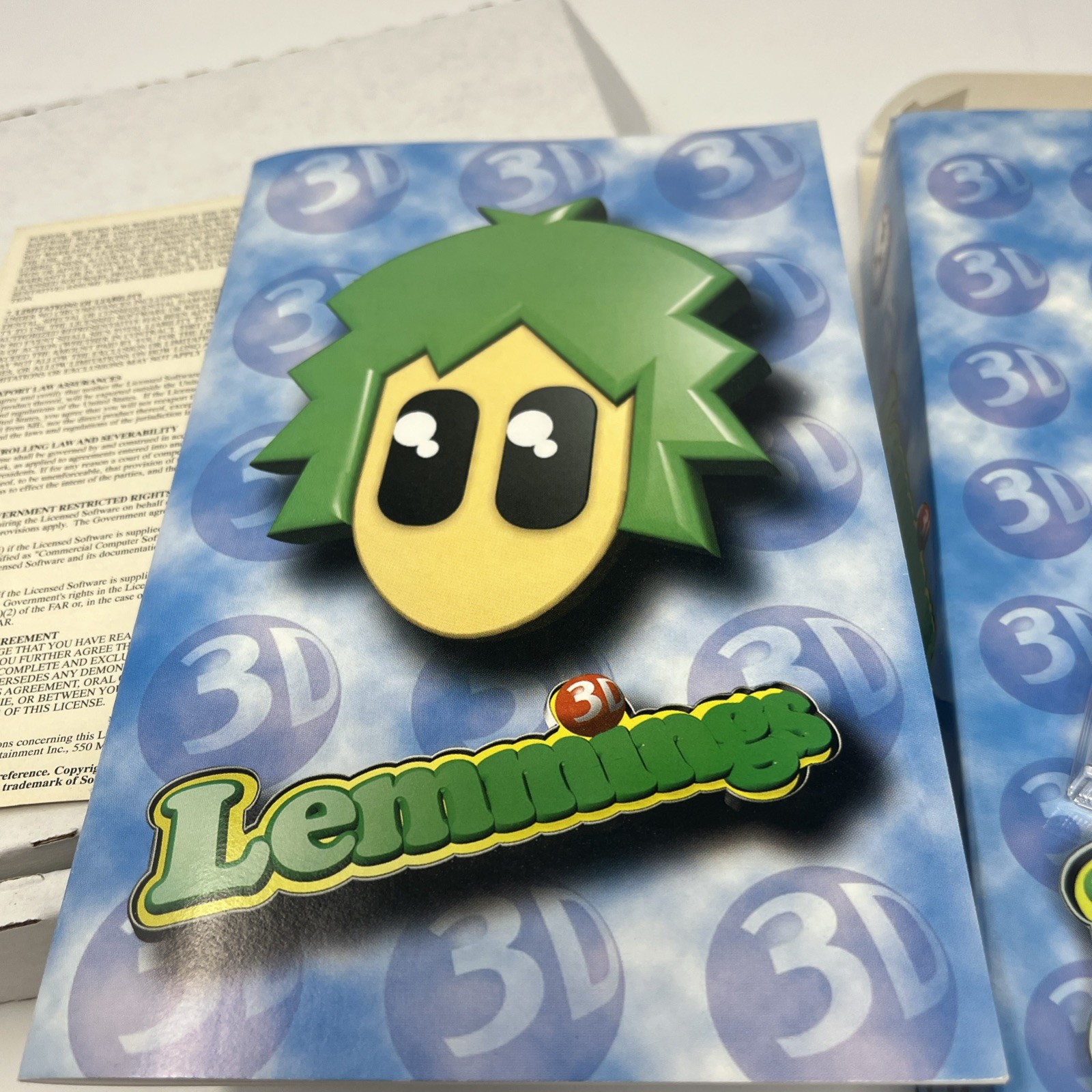Vintage 3D Lemmings PC Big Box Complete W/ Manual