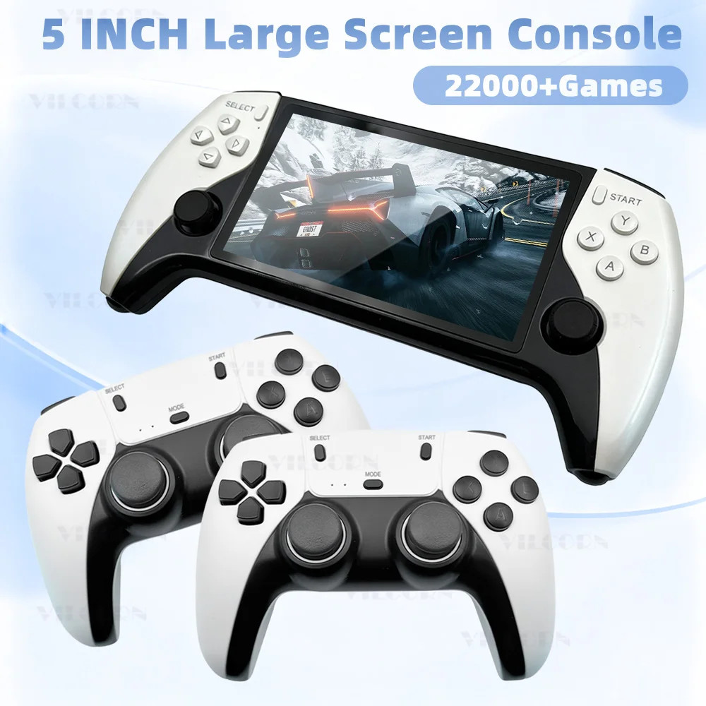 5 Inch IPS Large Screen Retro Handheld Game Console FHD Portable Game Player 220
