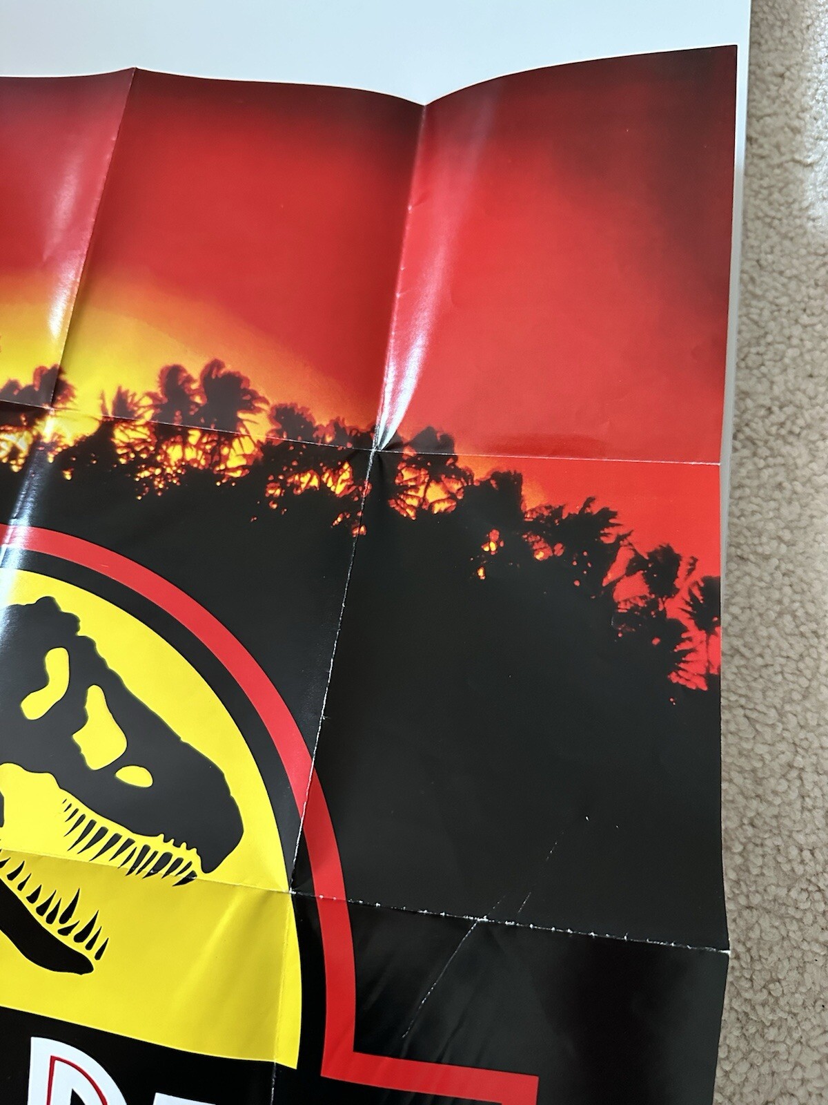 Sega Welcome To The Next Level – Jurassic Park Poster Fold Out Insert – Vintage!
