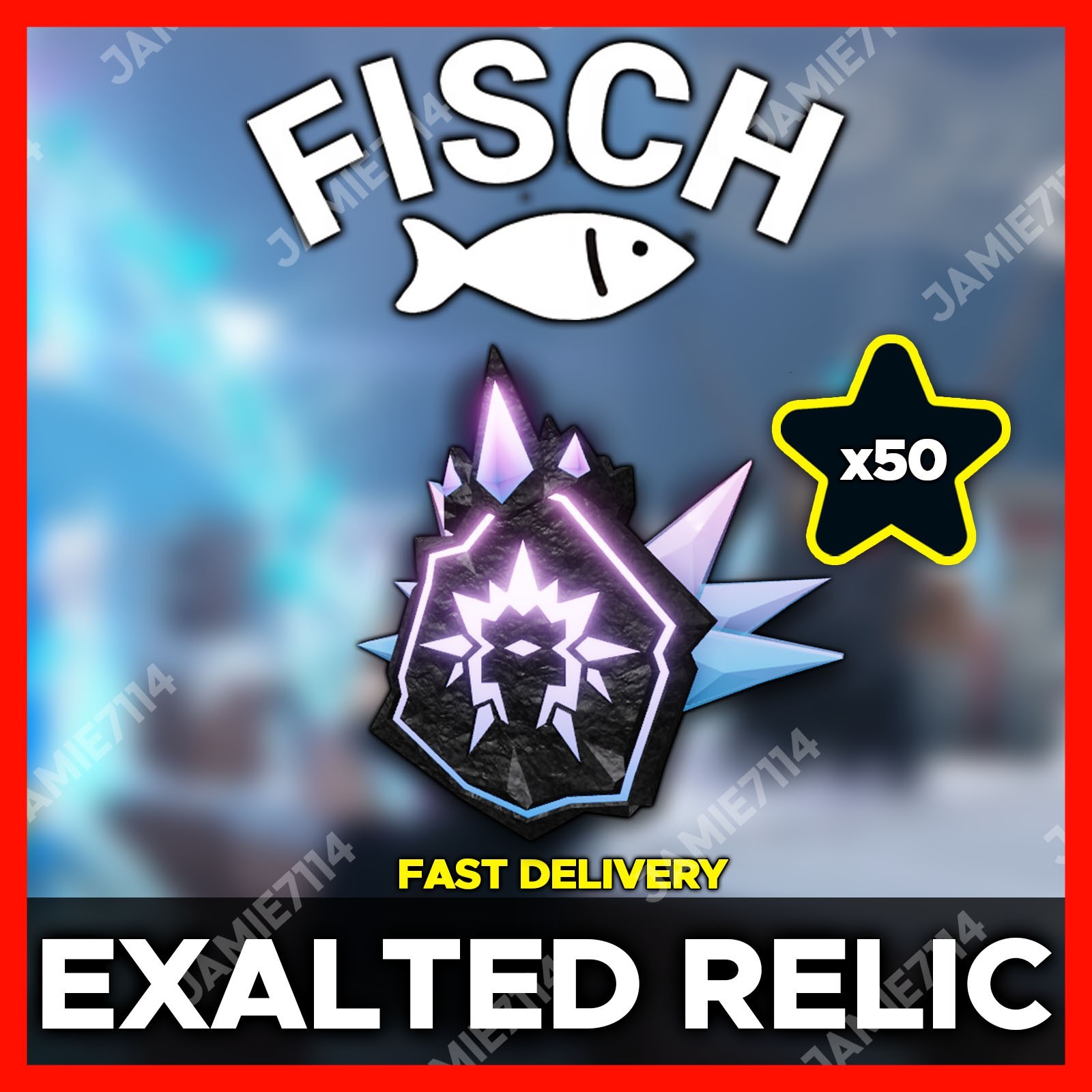 FISCH 🐟 Exalted Relic x50‼️CHEAP & FAST SERVICE ‼️