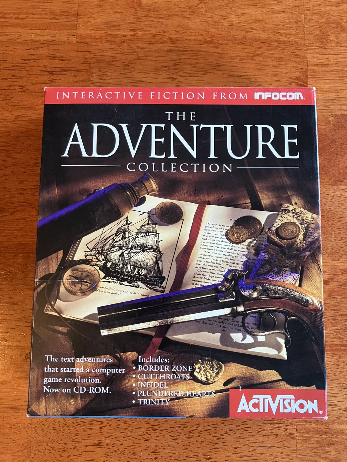 Infocom ADVENTURE COLLECTION IBM & Mac CD-ROM Big Box. Open Box- Sealed CD