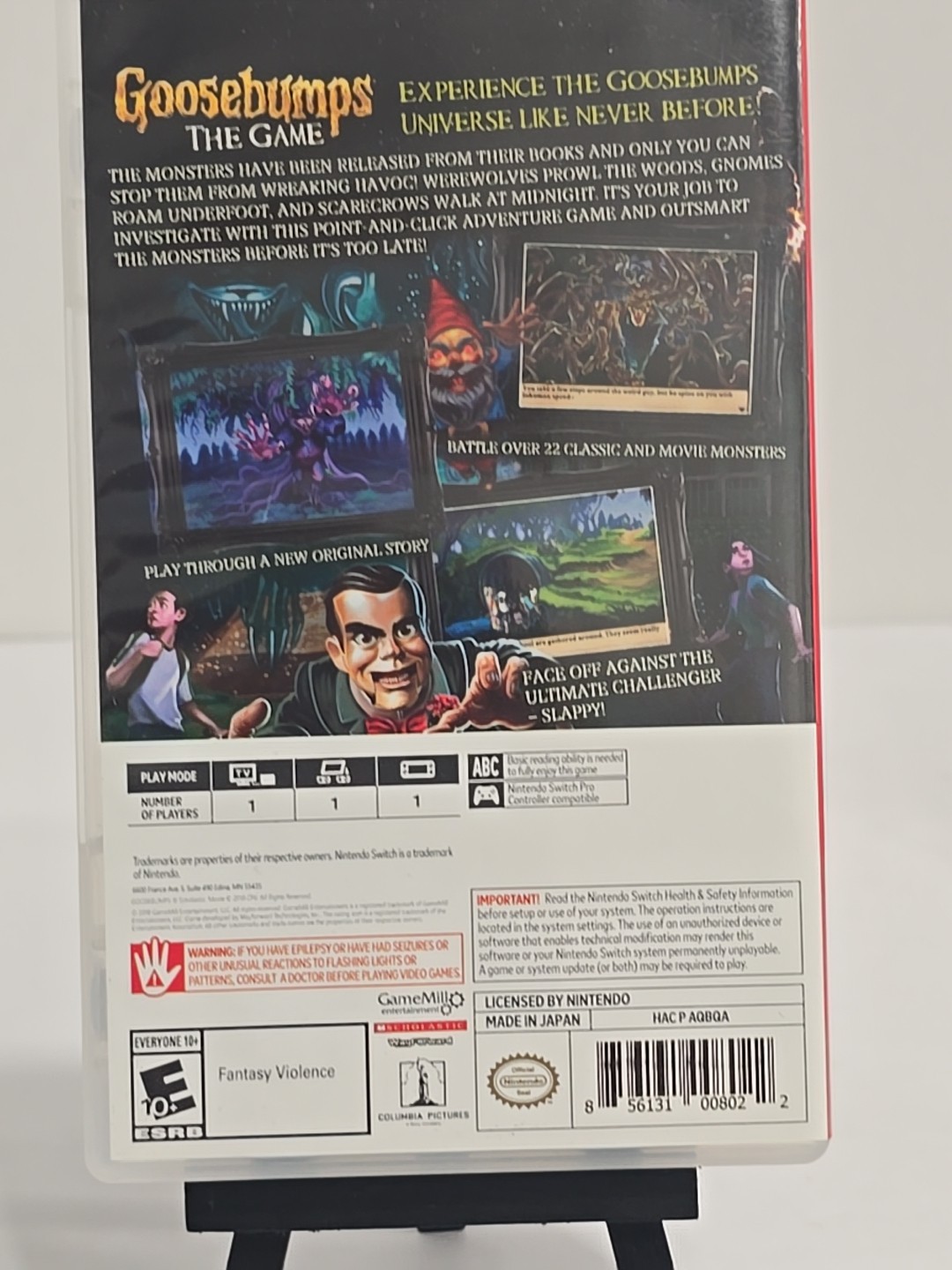 🦠 Goosebumps The Game 🦠 Nintendo Switch Video Game Complete VGC