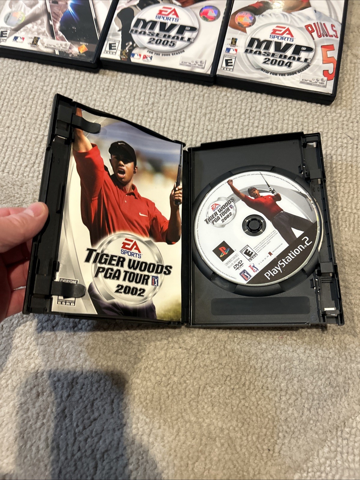 Lot of 10 Sony PlayStation 2 Ps2 Sports Games Tiger Woods FIFA NHL MLB