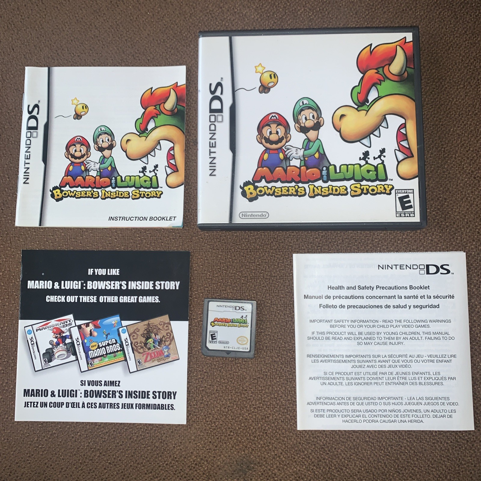 Nintendo DS Mario & Luigi: Bowser’s Inside Story Complete with manual