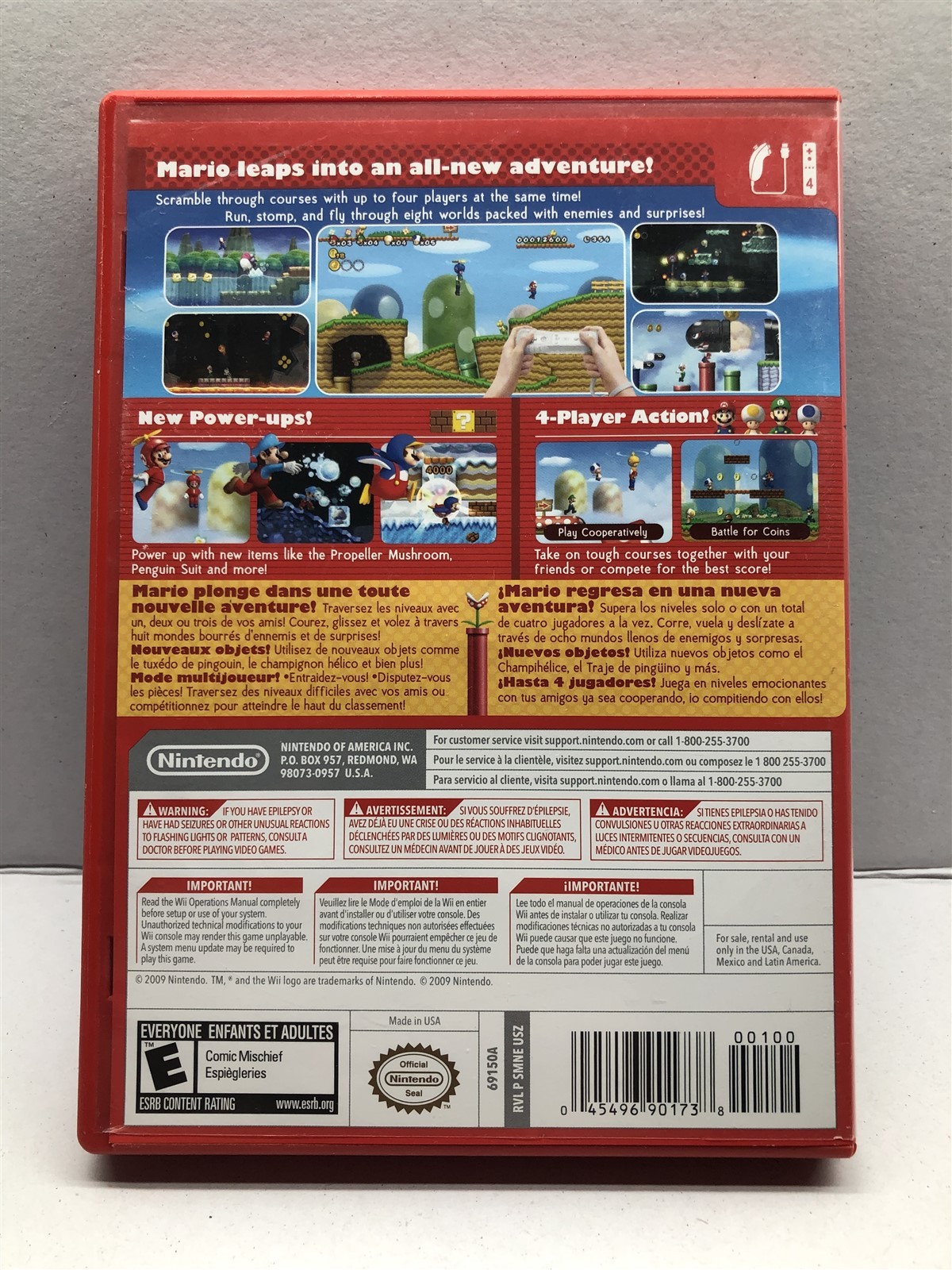 New Super Mario Bros Wii (Nintendo Wii) Complete w/ Manual – Clean & Tested