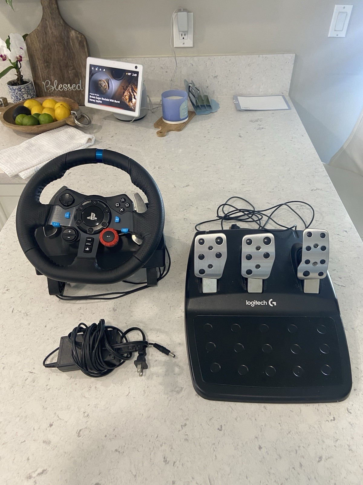 Logitech G29 Steering Wheel and Pedals Set for PS5, PC, PS4
