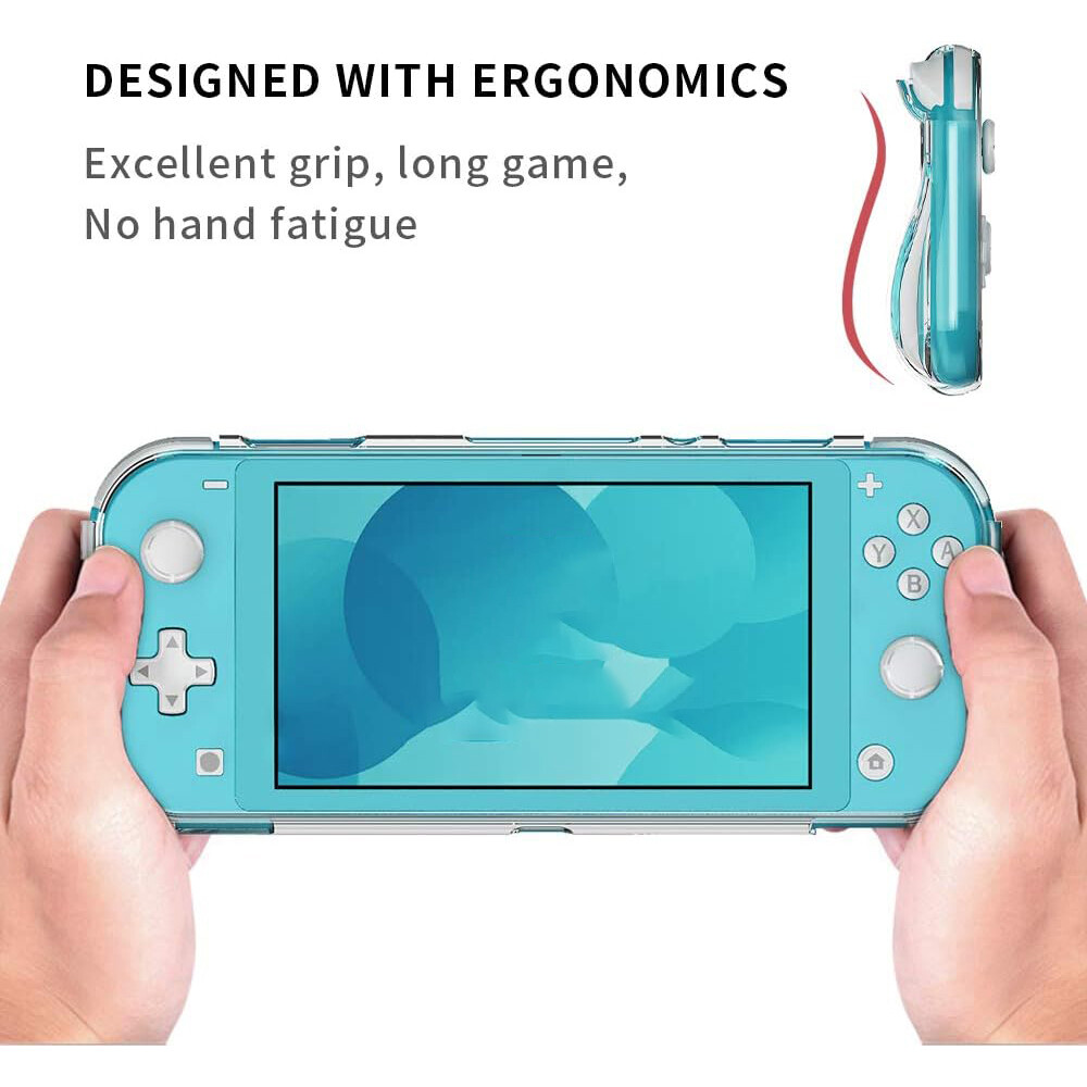 For Nintendo Switch Lite Case – Clear Soft TPU Silicone Transparent Back Cover