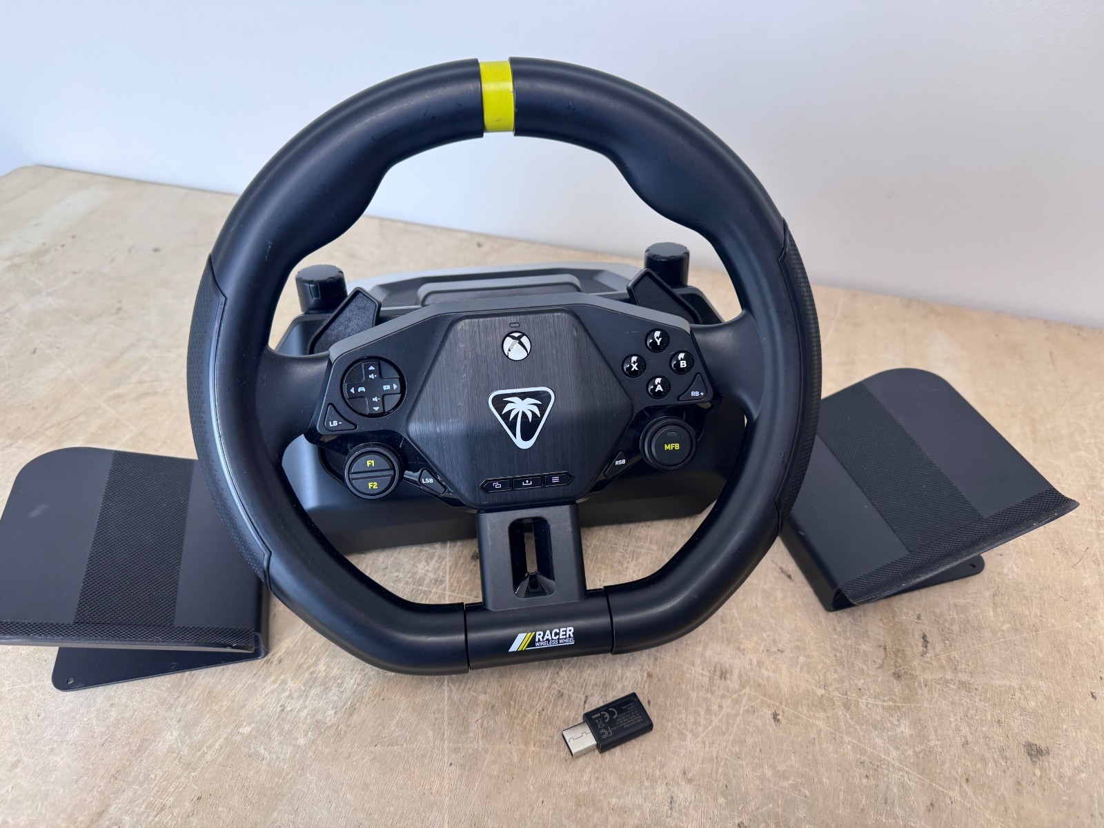 Turtle Beach Racer Wireless Racing Wheel System Licensed for Xbox and PC – Black