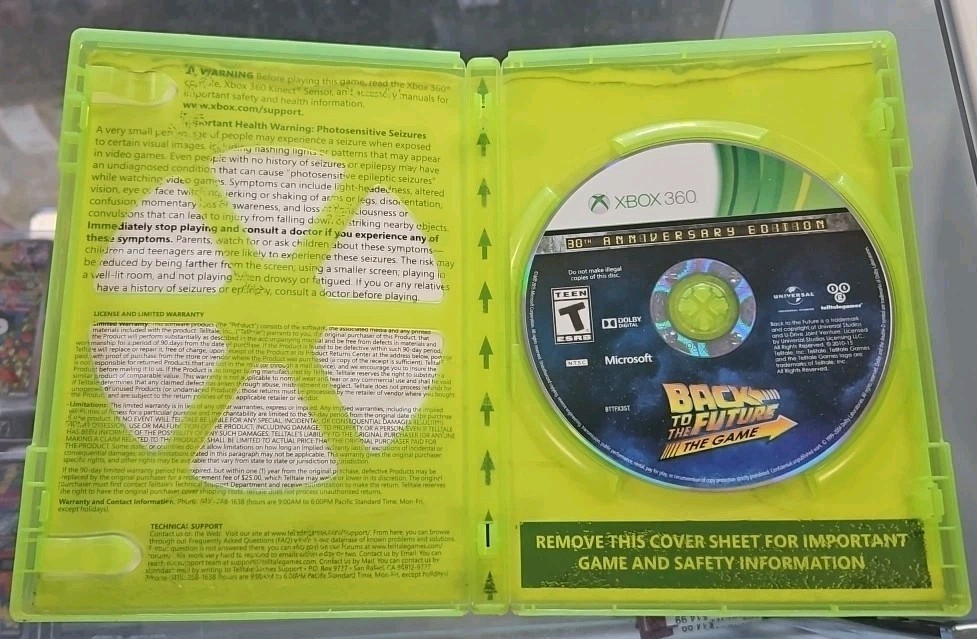 Back to the Future: The Game — 30th Anniversary Edition (Microsoft Xbox 360,…