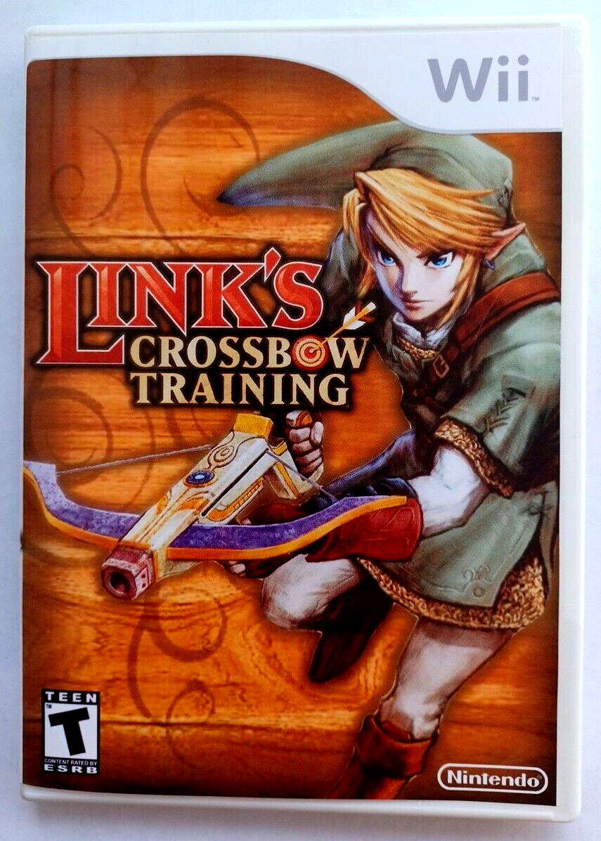 Link’s Crossbow Training REPLACEMENT Case + Artwork ONLY – NO GAME nintendo art