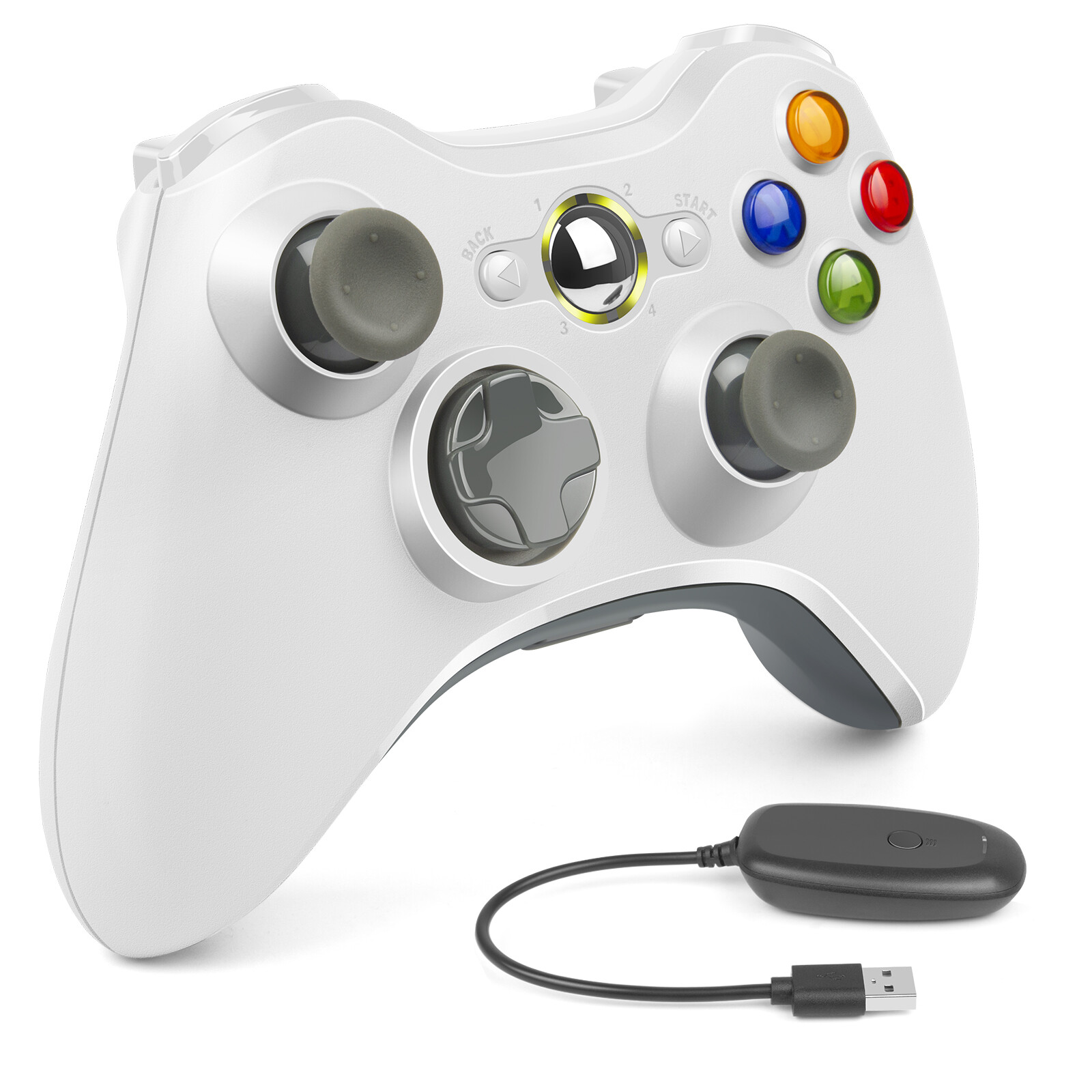 Wireless & Wired Controller For Xbox 360 / Windows 7 8 10 11 PC Gamepad Joystick