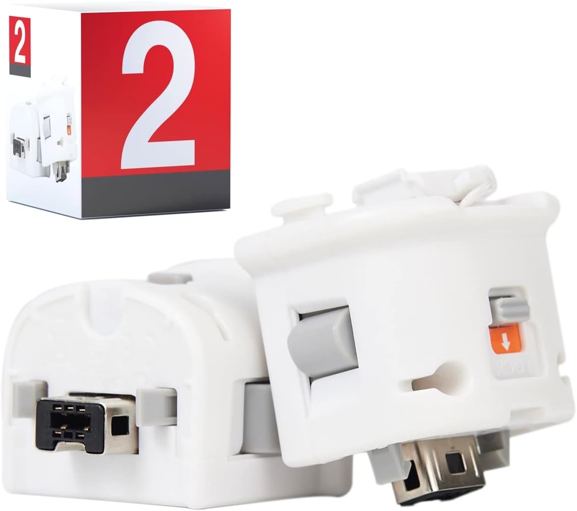 Wii Motion Plus Adapter-External Remote Motion Plus Sensor Controller -White,…