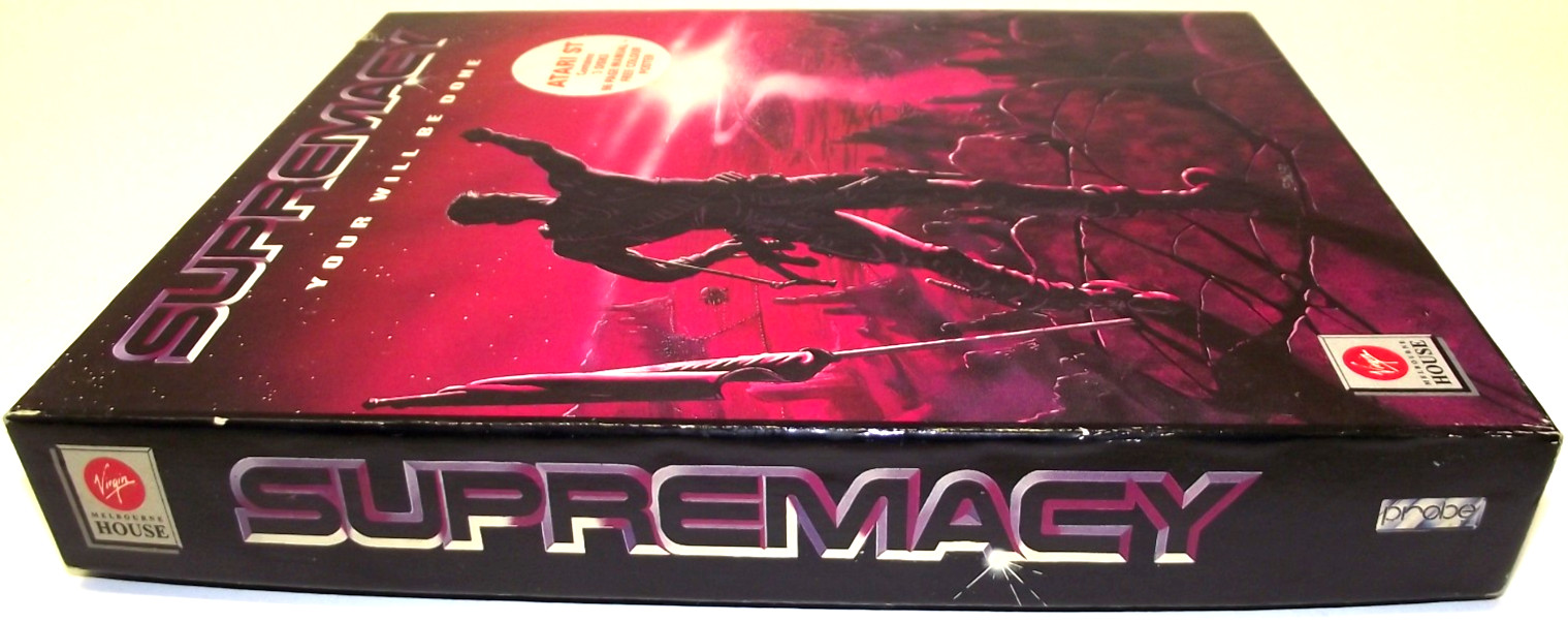 Supremacy: Your Will Be Done (Atari ST) COMPLETE IN BOX Virgin Overlord