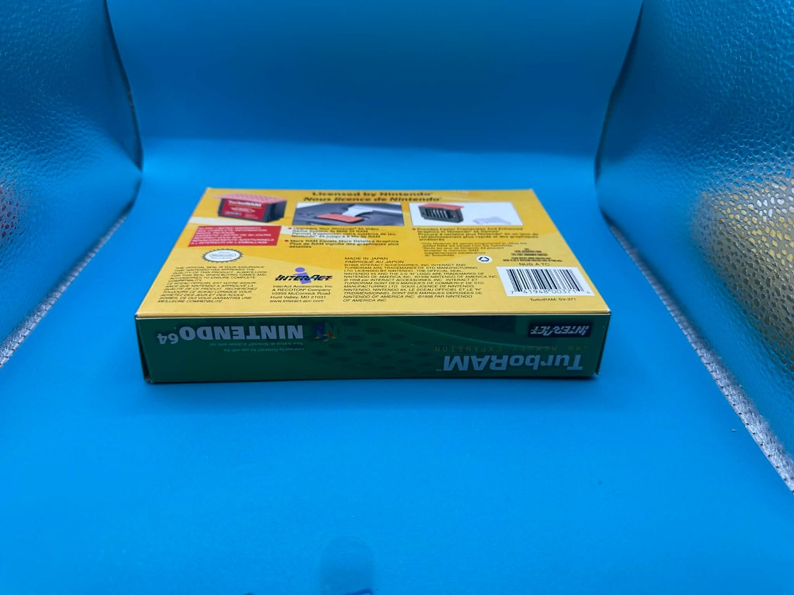 *BOX ONLY* NINTENDO 64 TURBO RAM 4MB MEMORY EXPANSION PAK* No Ram In Box!