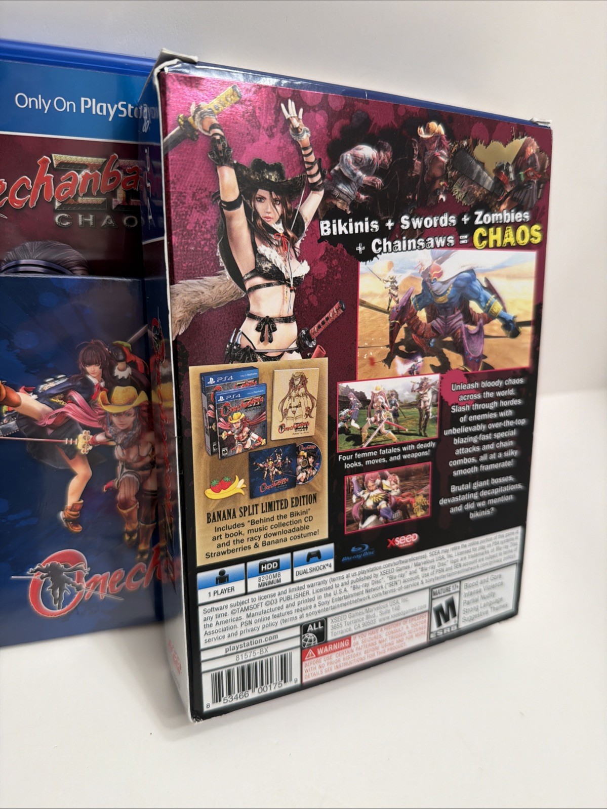 Onechanbara Z2: Chaos – “Banana Split” Edition (PS4) Complete CIB NEW Open Box