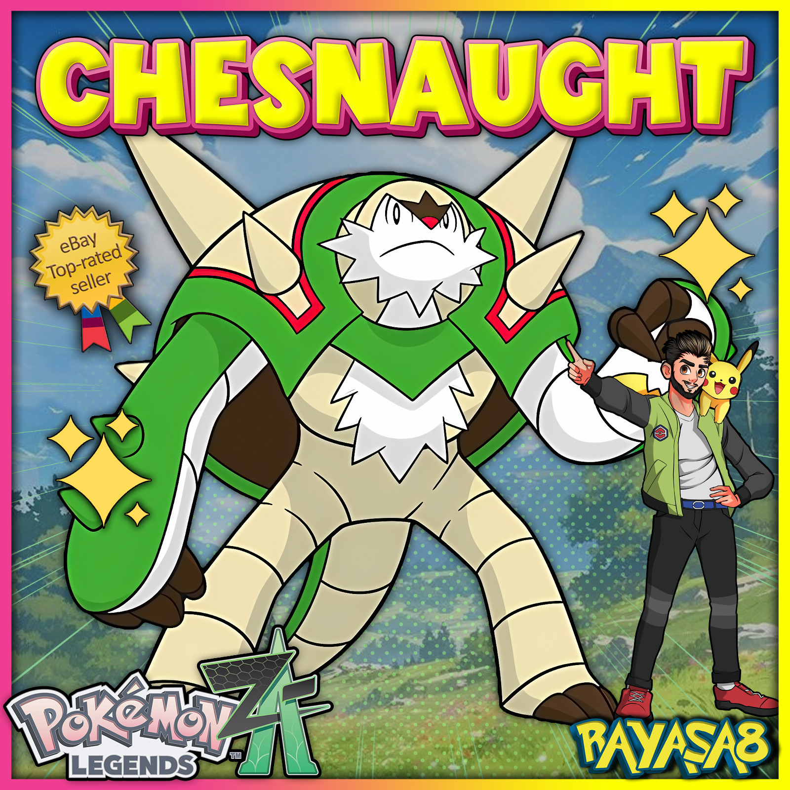 Chesnaught Alpha Pokemon Legends ZA 6IV Best Stats Battle Ready🌟 Mega Evolution