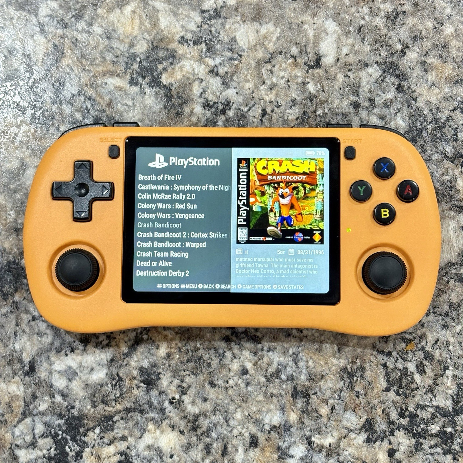 New PowKiddy X35H Gaming Handheld New 64GB Card Custom Loaded Ready To Play